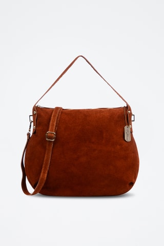 Bolso de nobuk - Marrón