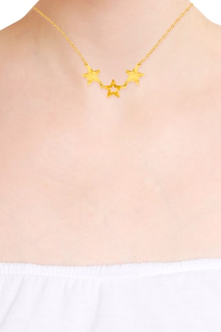 Collar - Plata chapada en oro amarillo