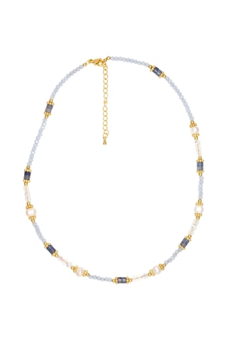 Conjunto - Nácar, lapislázuli y perlas finas