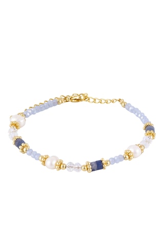 Conjunto - Nácar, lapislázuli y perlas finas