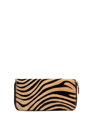 Cartera de nobuk - Marrón y negro