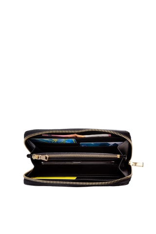 Cartera de nobuk - Marrón y negro