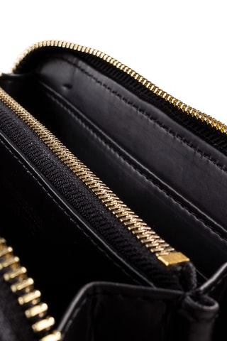 Cartera de nobuk - Marrón y negro