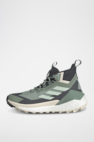 Wandelschoenen Terrex Free Hiker 2.0 Gore-Tex - Groen en Donkergrijs