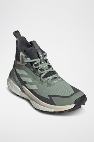 Wandelschoenen Terrex Free Hiker 2.0 Gore-Tex - Groen en Donkergrijs
