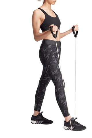 Trainingslegging Hoge Taille Techfit- Grijs