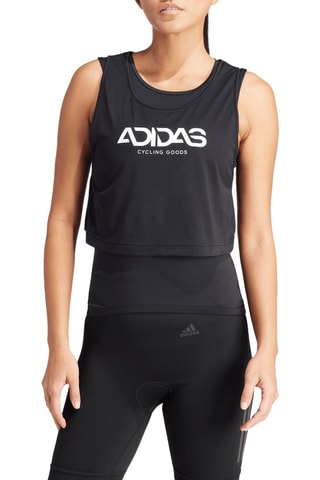 2-in-1 Wielrenhemd Aeroready - Zwart en Wit