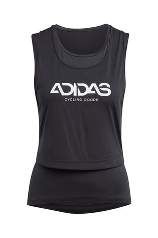 2-in-1 Wielrenhemd Aeroready - Zwart en Wit