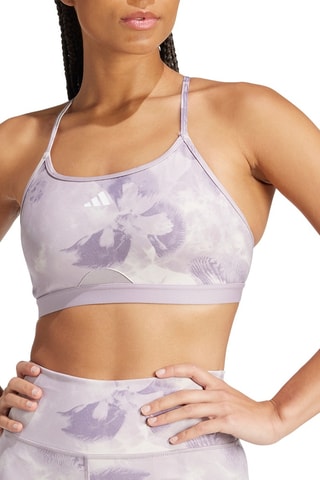 Push-up Sportbeha Tie and Dye Aeroreact Essentials- Paars