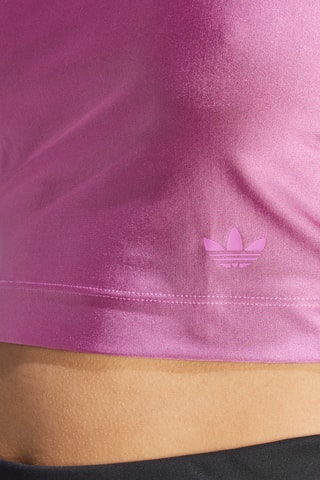 Asymmetrische Crop Top Fashion - Paars