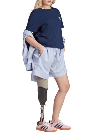 T-shirt - Marineblauw en Wit