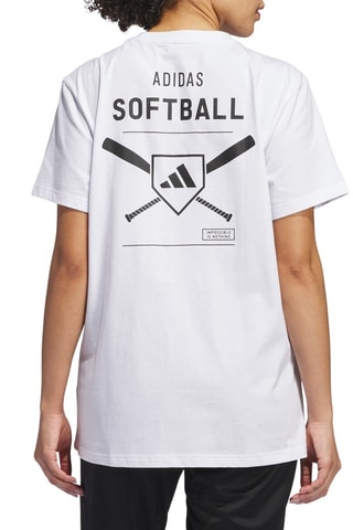 T-shirt Softball - Wit