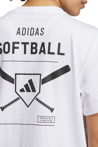 T-shirt Softball - Wit