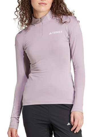 Trainingsshirt Slim Fit Terrex - Lichtpaars