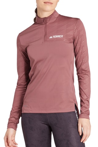 Trainingsshirt Slim Fit Terrex - Bruin