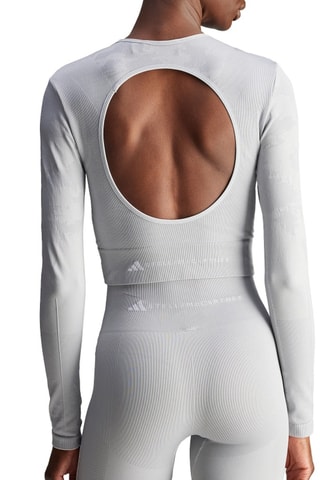 Yoga Crop top TrueStrength - Lichtgrijs