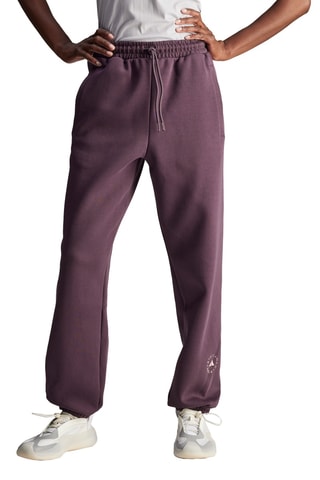 Biologisch Katoenen Trainingsbroek met Hoge Taille Stella Mccartney- Paars