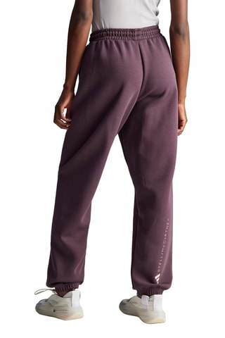 Biologisch Katoenen Trainingsbroek met Hoge Taille Stella Mccartney- Paars