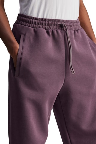 Biologisch Katoenen Trainingsbroek met Hoge Taille Stella Mccartney- Paars