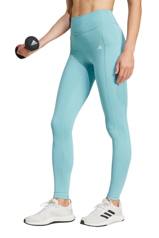 Yogalegging Hoge Taille Optime - Zeegroen