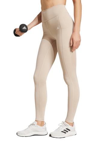 Yogalegging Hoge Taille Optime - Beige