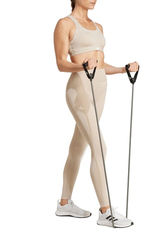 Yogalegging Hoge Taille Optime - Beige