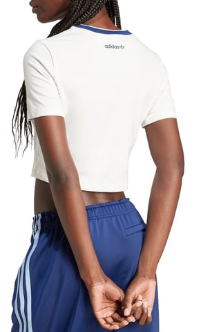 Cropped T-shirt - Wit