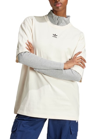 Wijd T-shirt Essentials - Beige