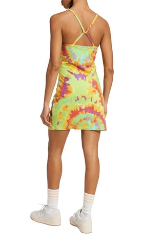 Nauwaansluitende Jurk Tie and Dye - Lichtgroen