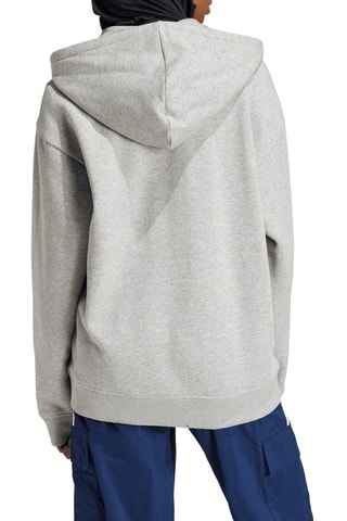 Sweater met Capuchon Essentials - Gemêleerd Lichtgrijs