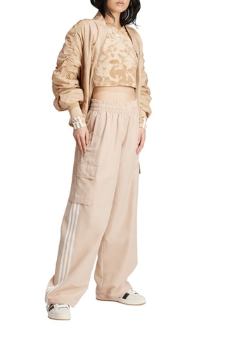 Cargobroek Hoge Taille Originals Adicolor - Beige