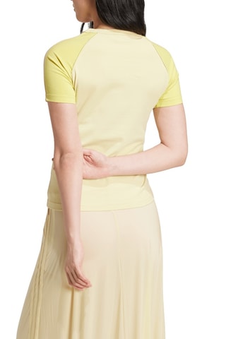 T-shirt Slim Fit Adicolor - Geel