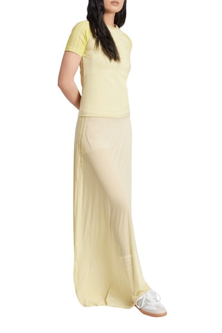 T-shirt Slim Fit Adicolor - Geel