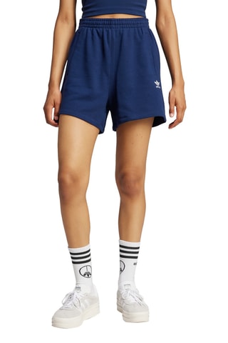 Wijde Short Hoge Taille - Marineblauw