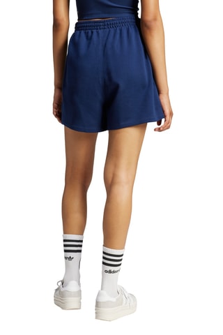 Wijde Short Hoge Taille - Marineblauw