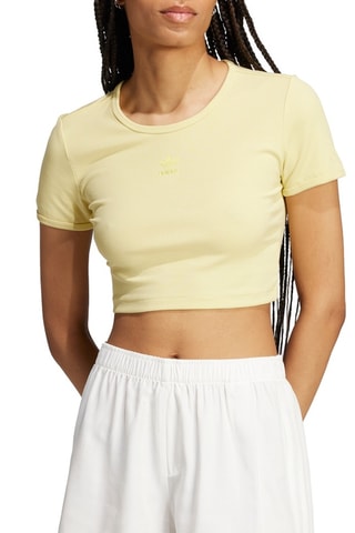 T-shirt Slim Fit Essentials - Geel