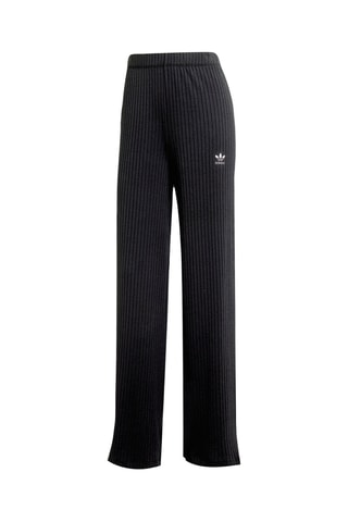Brede Broek Hoge Taille Essentials - Zwart