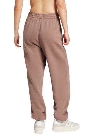 Wijde Joggingbroek Hoge Taille Essentials - Taupe