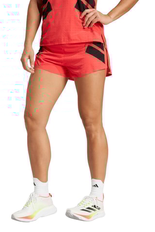 Hardloopshort Adizero Road to Records - Koraalrood