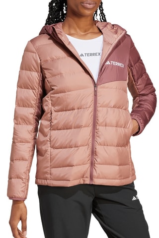 Gewatteerde Wandeljas met Capuchon Terrex - Lichtbruin en Bruin