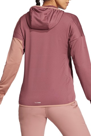 Fleece Jasje met Capuchon Terrex Xperior - Lichtpaars en Nude