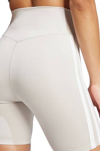 Sportwielrenbroekje Hoge Taille Fit Optime Essentials - Lichtgrijs