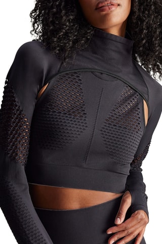 Yoga Crop top TrueStrength - Zwart