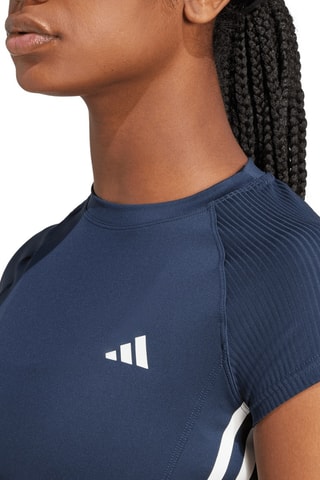 Cropped T-shirt - Marineblauw