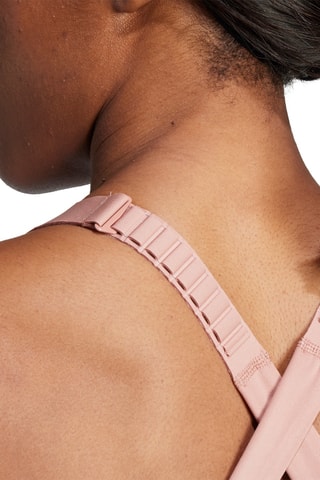 Beugelloze push-up sportbeha. Oudroze