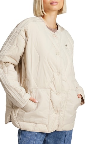 Gewatteerde Jas Fashion Liner - Beige