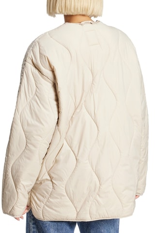 Gewatteerde Jas Fashion Liner - Beige