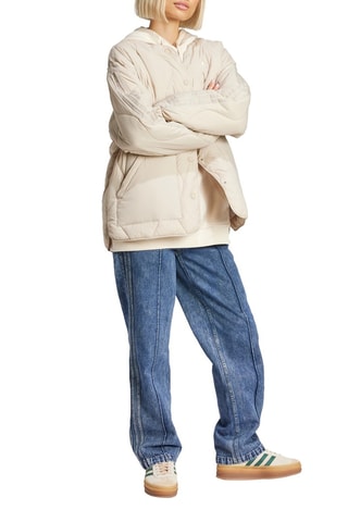 Gewatteerde Jas Fashion Liner - Beige