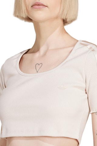 T-shirt Cropped Baby - Ecru