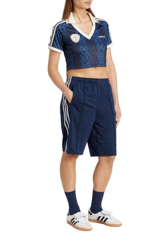 Cropped Sportshirt - Marineblauw en Hemelsblauw